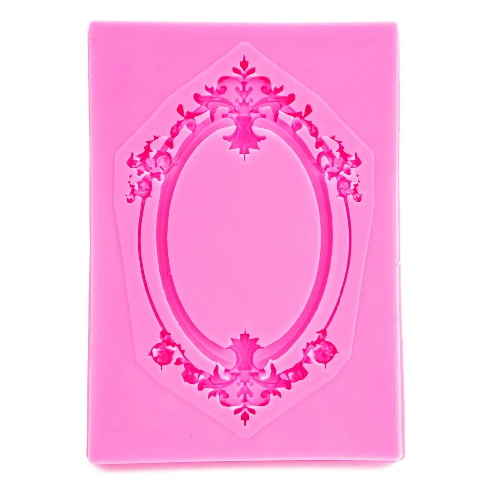 

Frame Shaped silicone mold for confectionery chocolate fondant cake decoration baking used molding tools FT-1020