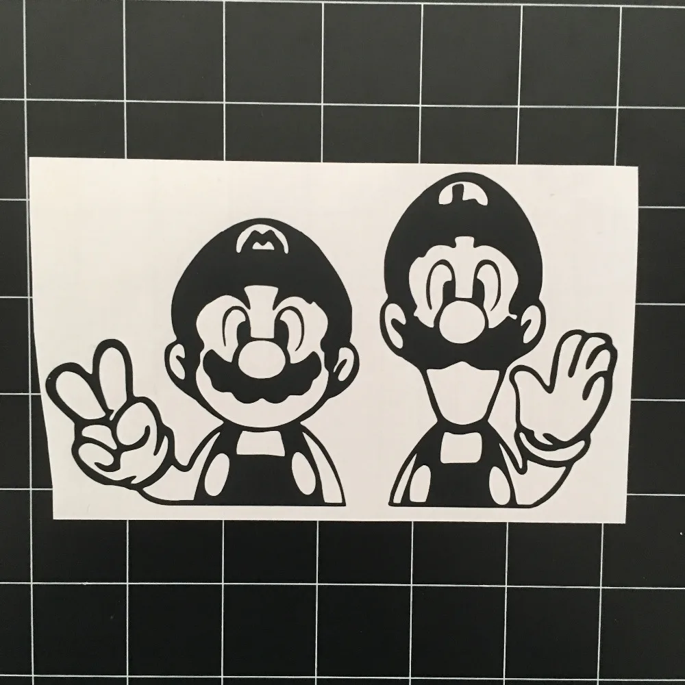 2018 New Wall Stickers Kids Rooms Stickers Game Super Mario Car Window