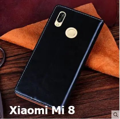 

Xiaomi mi 8 case leather Aimak Genuine leather with Card type phone case for xiaomi mi 8 cover case fundas coque