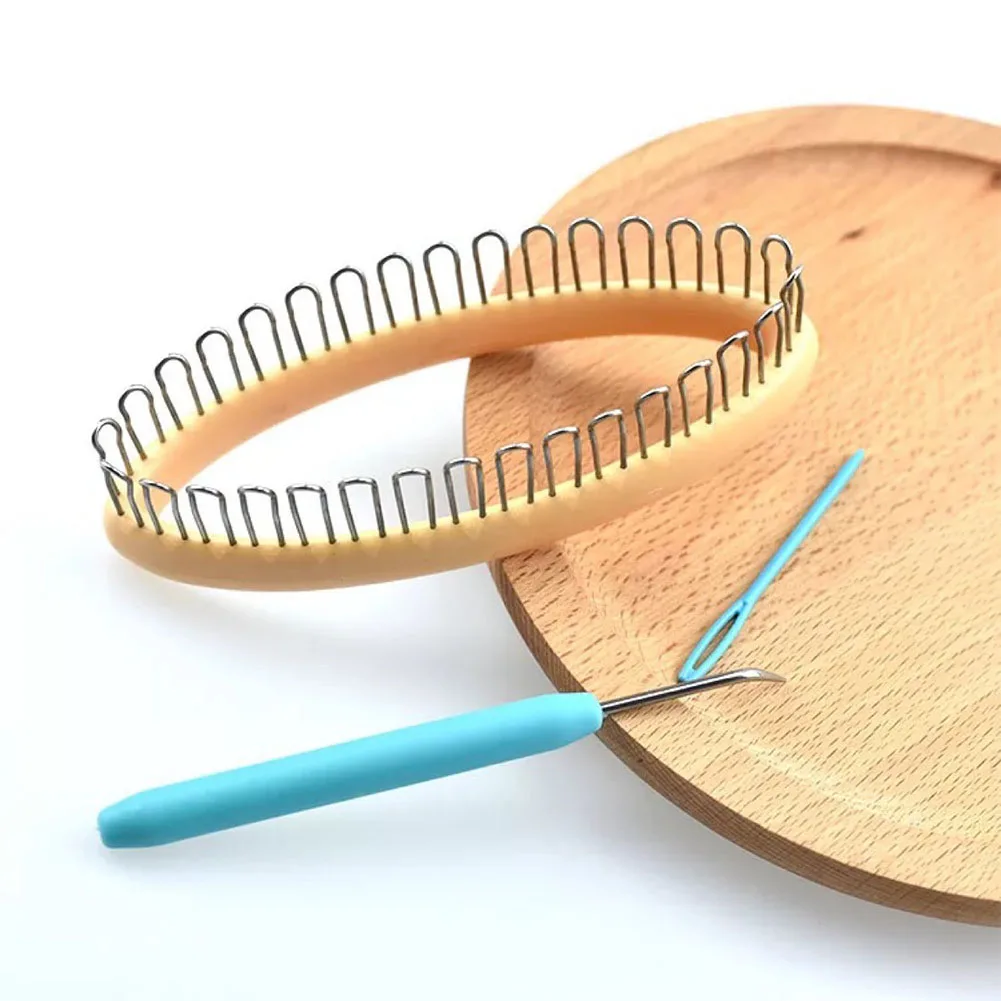 

Craft Accessories Sewing Household Handmade DIY Sock Weaver Simple Plastic Weaving Tools Needle Knitting Loom Set Yarn Scarf Hat