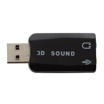 

USB 3D Audio Sound Card miniphone Earphone Adapter