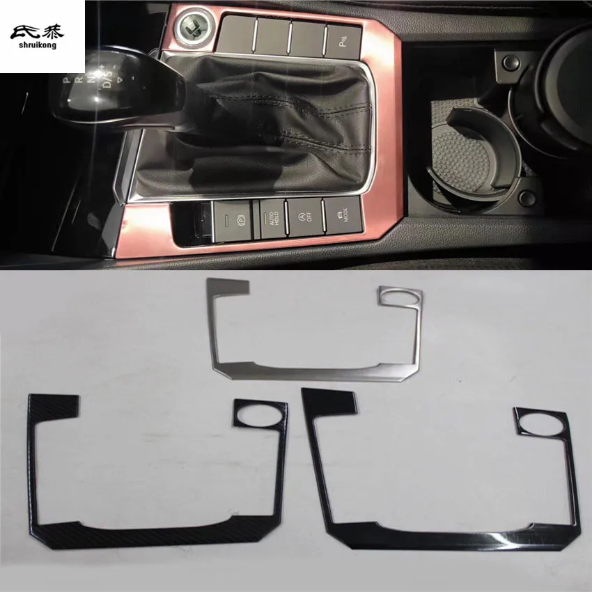 

Free shipping 1pc stainless steel gear panel decoration cover for 2019 Volkswagen VW JETTA 7 MK7 car accessories
