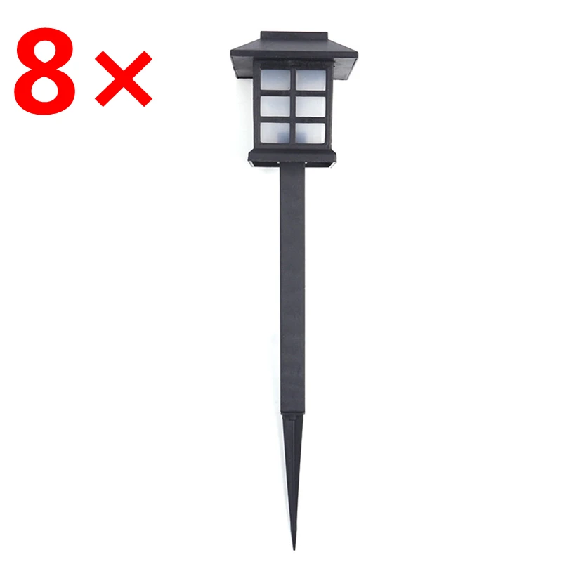 

8 pcs/lot LED Solar Power Light Outdoor Solar Garden Lawn Lamp Waterproof Landscape Lamp Pathway Patio Driveway Yard Night Light