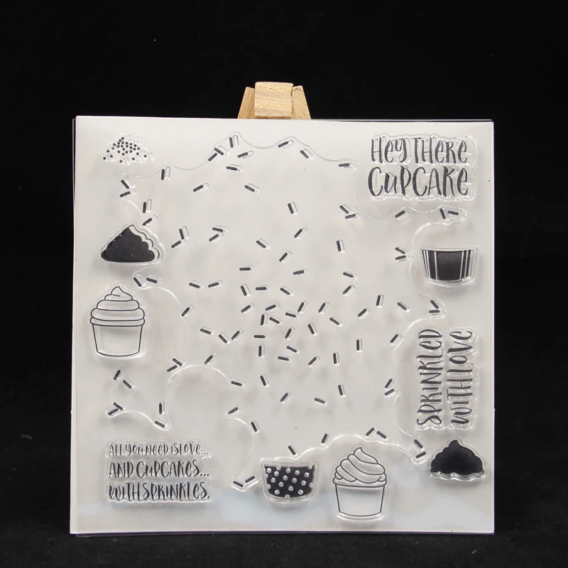 

VUAWRTG Turnabout Transparent Clear Silicone Stamp for DIY scrapbooking/Card making