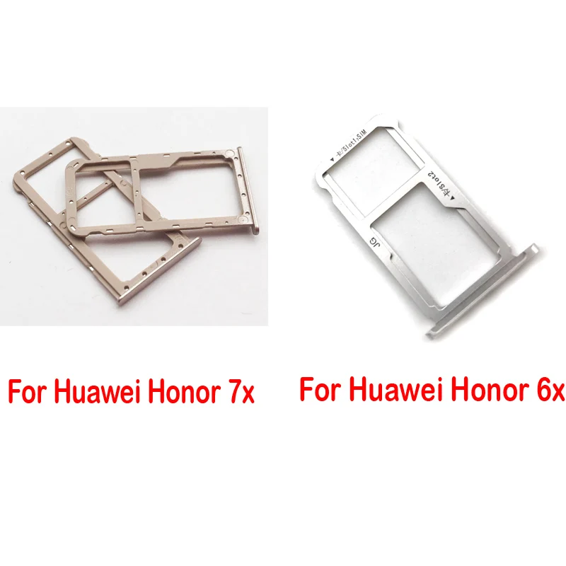 

Original New For Huawei Honor 7X SIM Card Holder Slot Tray Replacement Parts