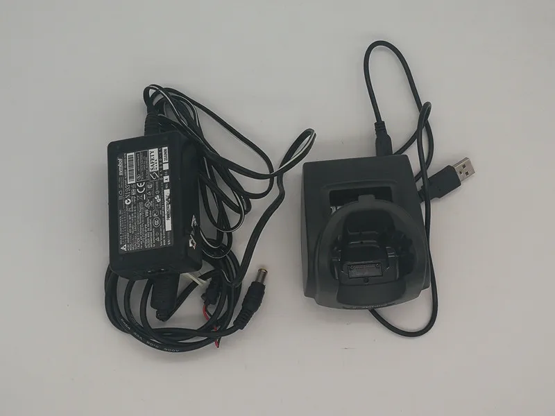 Usado para Moto Estação de Carregamento + Adaptador de Energia Datacollector Comunicações Mc1000 Crd1000-1000