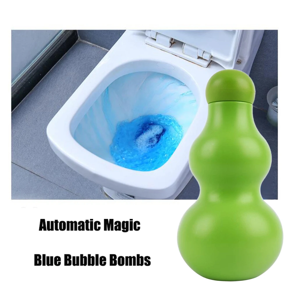 

2019 New 1 Bottle Automatic Toilet Bowl Cleaner Magic Automatic Flush Toilet Cleaner Helper Blue Bubble Cleaning Deodorizes