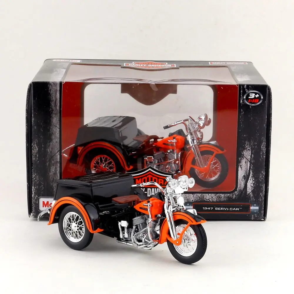 

Free Shipping/Maisto Toy/Diecast Metal Motorcycle Model/1:18 Scale/H-D 1947 Servi-Car/Educational Classical Collection/Gift