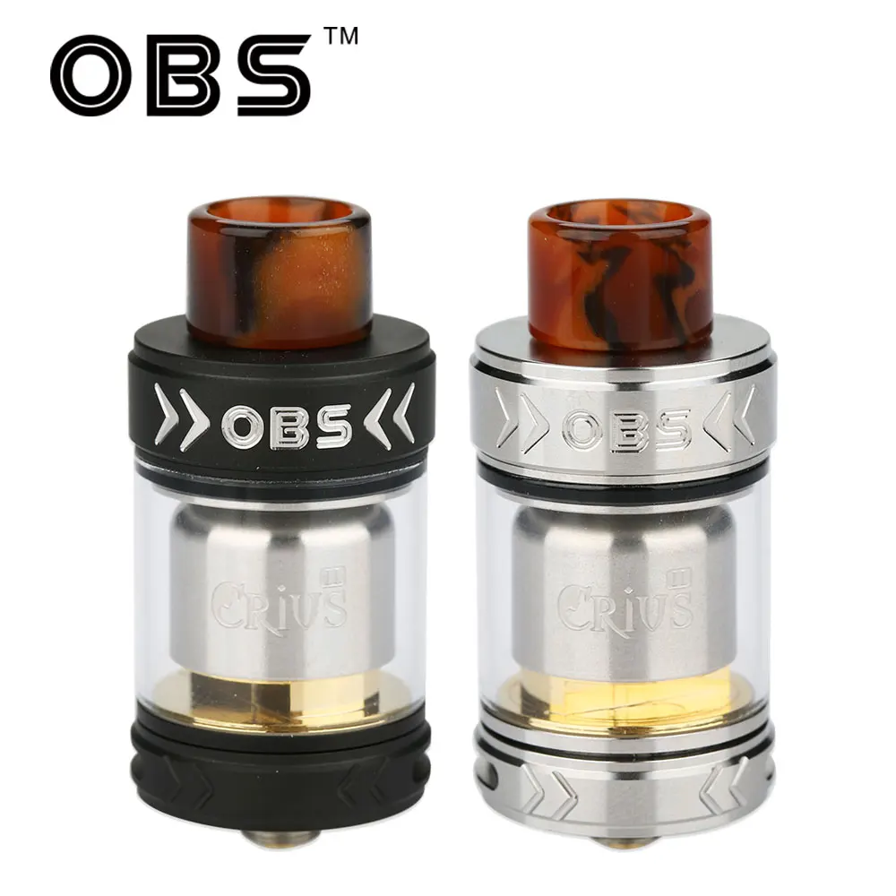 

100% Original OBS Crius 2 RTA Tank Atomizer 3.5ml Capacity 25mm Diameter Tank & Quick Single Coil Building Electronic Cigarette