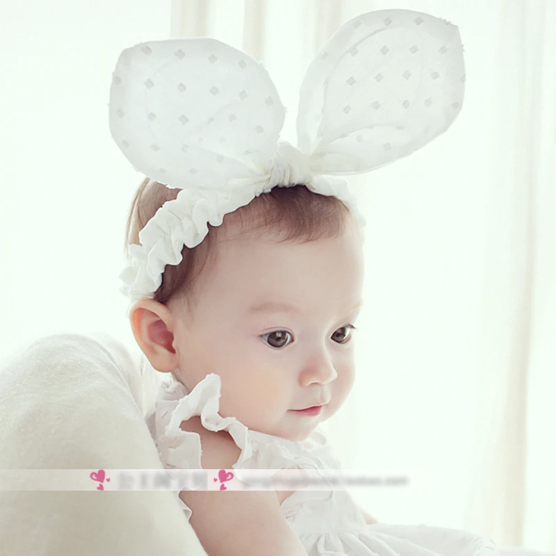 

1 pc Cute Girls Big bow headband Chiffon Headbands Solid Color Birthday Gift Hair Bows Hair Band