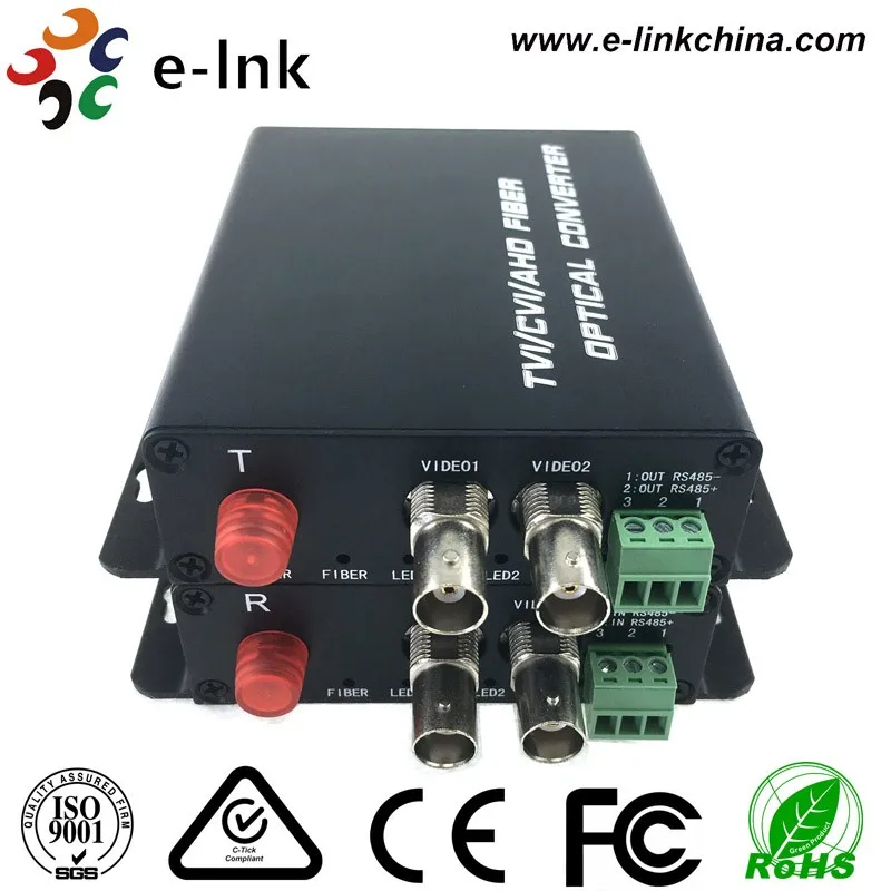 2ch HD CVI TVI AHD fiber transceiver 3