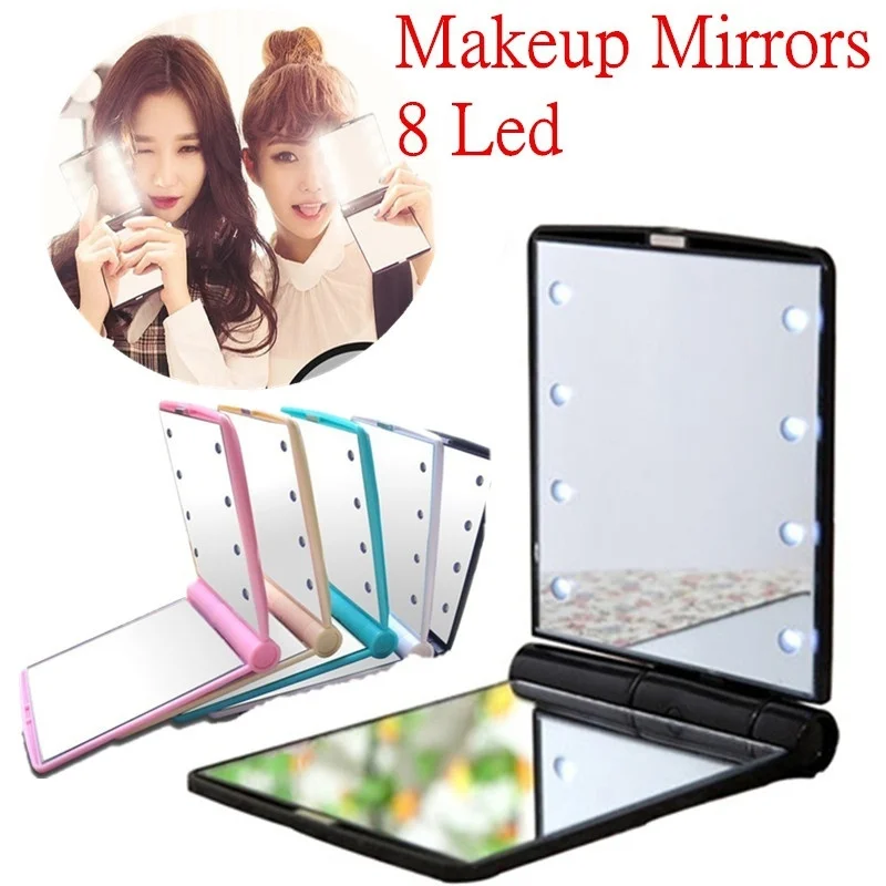 Buy 1 Pc Professional Vanity Mirror Folding Portable Make Up Mirror Foldable 8