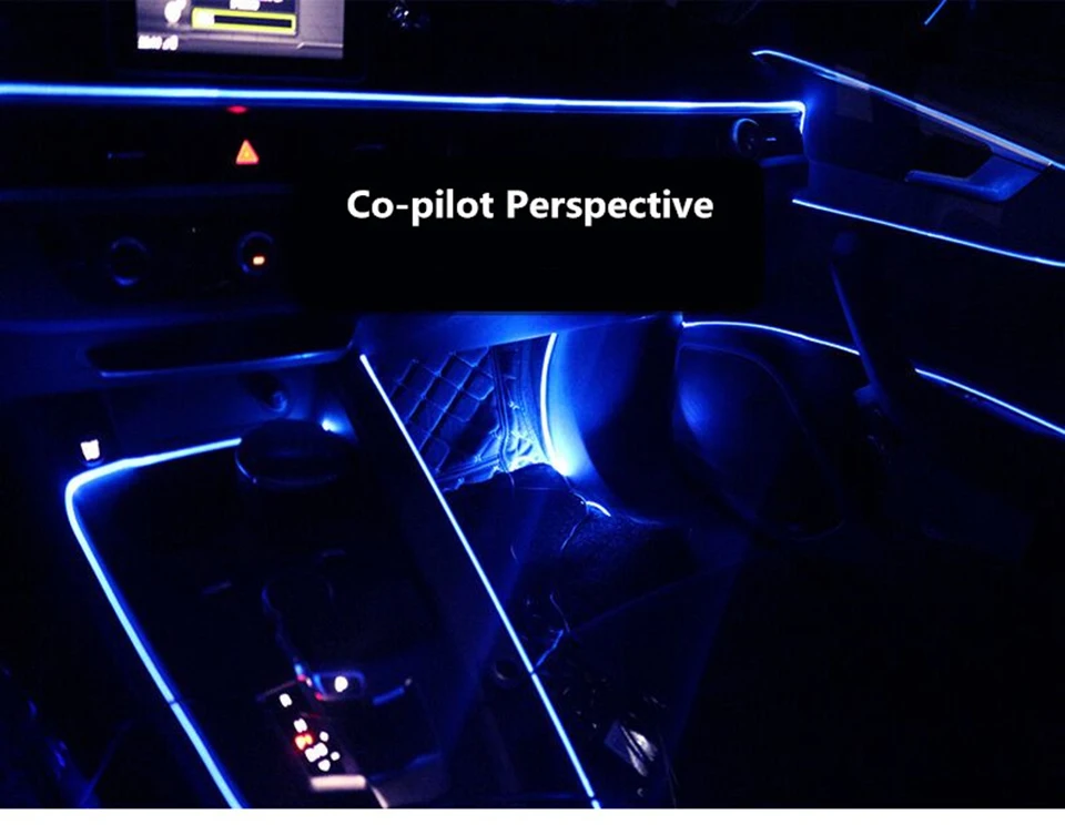 Универсальный 9 в 1 RGB светодиодный светильник с 6 м для украшения интерьера автомобиля волоконно-оптический светильник с помощью приложения управления 12 В декоративные атмосферные лампы