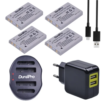 

4Pcs EN-EL5 EN EL5 EnEl5 Li-ion Battery + Dual USB Charger + AC Adapter For Nikon Camera Coolpix P80 P90 P100 P500 P510 P520