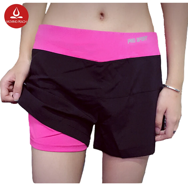 Gym Double Layer Running Shorts Women Fitness Outdoor Sport Shorts