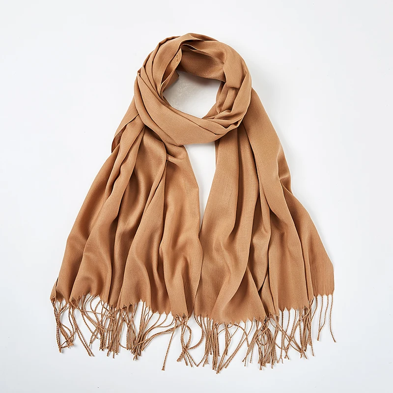 

Men solid color women cashmere scarves with tassel spring and winter thin scarf high quality female shawl hot sale men's scarf