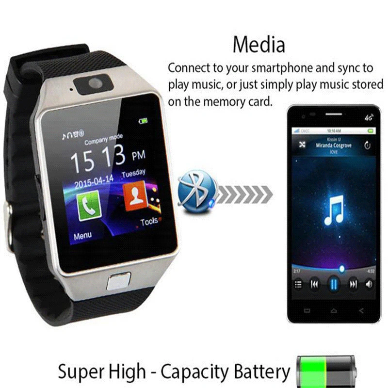 DZ09 Bluetooth Смарт-часы с камерой фитнес-трекер Шагомер поддержка TF sim-карты для xiaomi huawei PK GT08 A1 Smartwatch