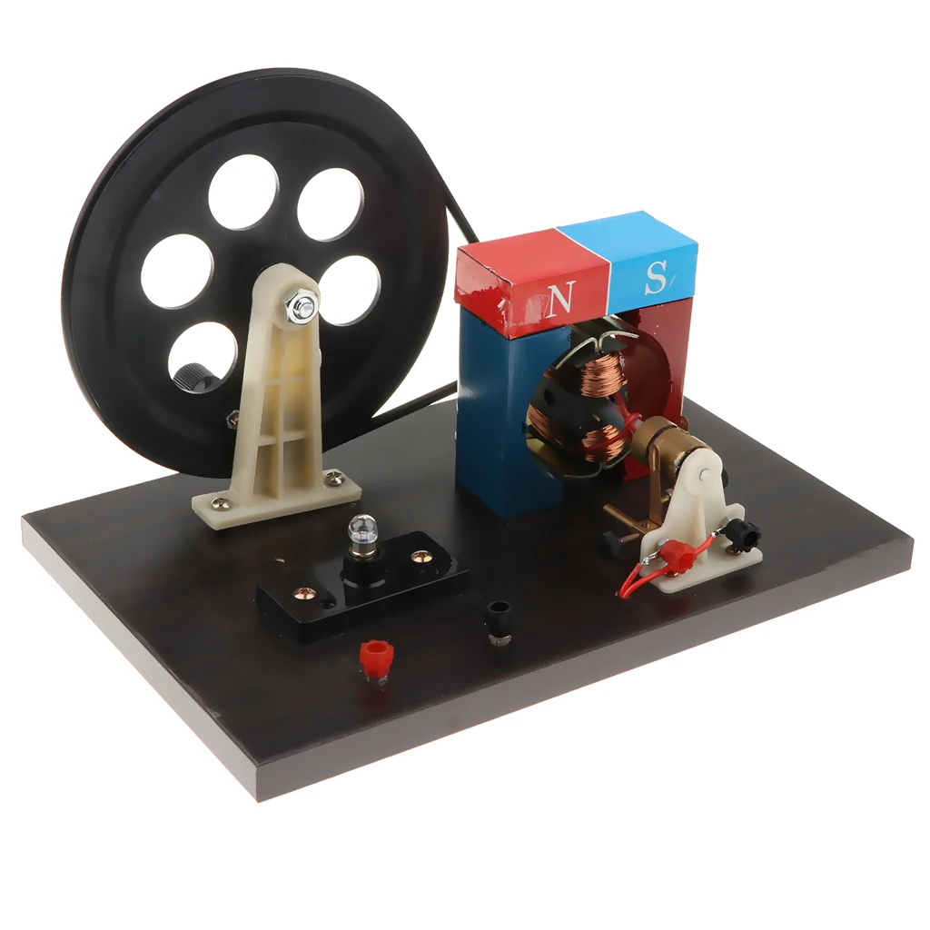 

Hand Crank DC/AC Double-Current Generator Model Kit School Physics Teaching Aids