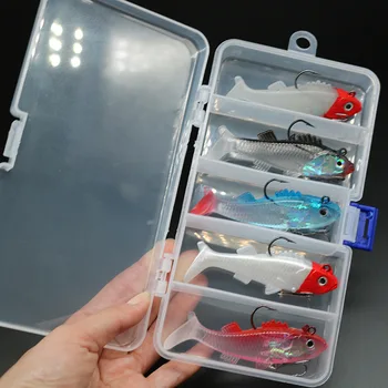 

5 Pcs/set Fishing Lures Set Minnow Pilers Spoon Hooks Fish Lure Kit In Box Isca Artificial Bait Fishing Gear L62