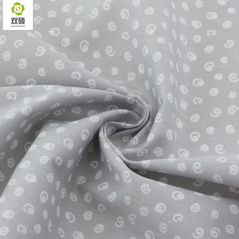 Gray series Twill Cotton Fabric Patchwork Tissue Cloth Handmade DIY Quilting Sewing Textile Material Half Meter