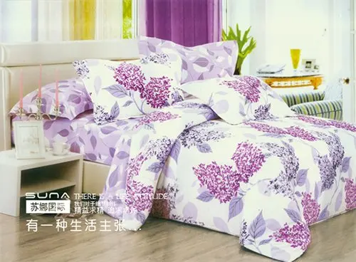 Purple White Bedding Set Pillowslips With Gray Flowers Purple White Bedding Set Pillowslips With Gray Flowers Design In Sets From Home Garden On Aliexpress Alibaba Group