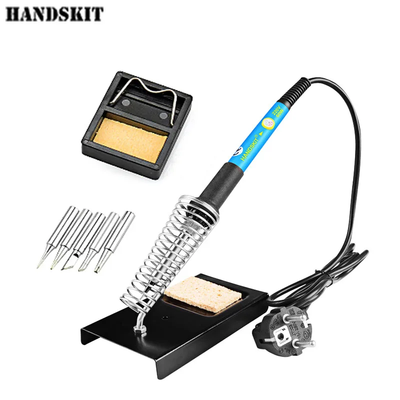 

Handskit Electric Soldering Iron 60W 110V/220V Electric Adjustable Temperature Welding Soldering Iron Soldering Tip with Switch
