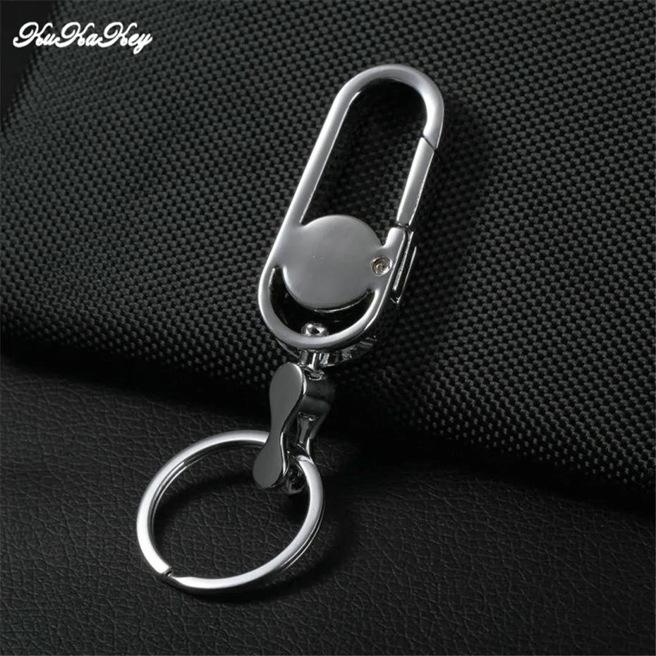 

KUKAKEY Stainless Steel Car Key Chain Rings Keyring Keychain For Ferrari MG Toyota Porsche Volvo Mitsubishi Jaguar Volkswagen