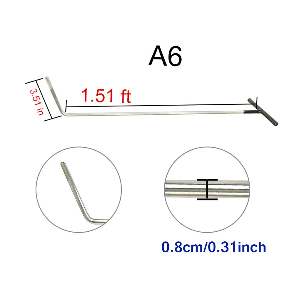 WHDZ Дент ремонтный насос Клин инструменты красный ремонт Клин вмятин царапин удаления Ремонт Инструменты-PDR крюковые инструменты Толкатель