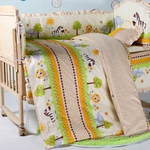 Промо-акция! 6 шт. пододеяльник, детские кроватки, постельное белье, кроватка, бампер из хлопка, детские кроватки(3 бампера+ матрас+ подушка+ пододеяльник