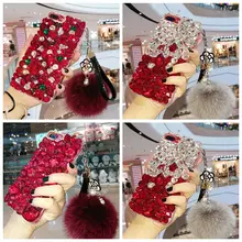 

China Red 3D Bling Crystal Back Cover for Samsung Galaxy A3 A5 A7 J3 J5 J7 Rhinestones Top Quality Phone Cases For Galaxy S7 S8