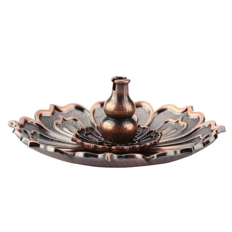 Copper Censer Plate Incense Tray Lotus Flower Modeling Incense Burner
