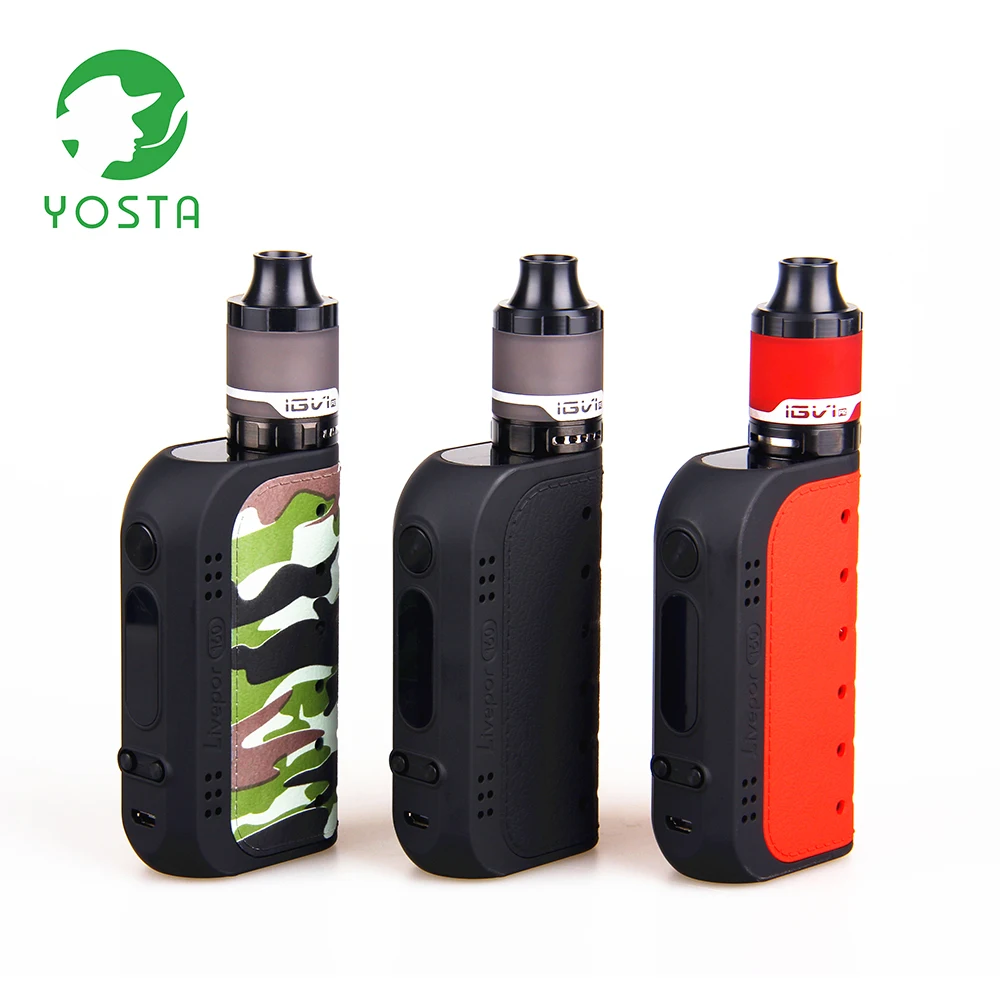 Yosta Livepor 160 Вт Vape комплект 510 нить 4 мл сетчатый бак OLED экран 18650 батарея VW/TC коробка