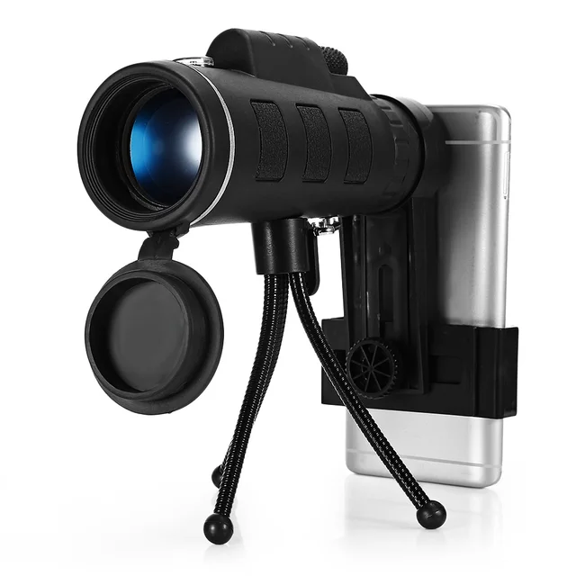 US $13.59 40X60 BAK4 Monocular Telescope HD Mini Monocular Outdoor Hunting Camping Scopes With Compass Phone 