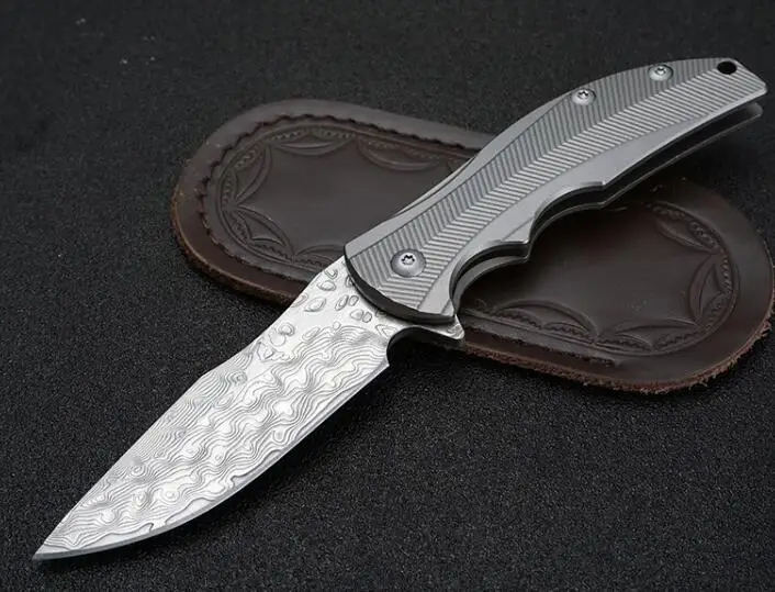 ZT0606 складной нож D2 лезвие TC4 ручка из титанового сплава шарикоподшипник карманные походные Ножи EDC инструмент - Цвет: B