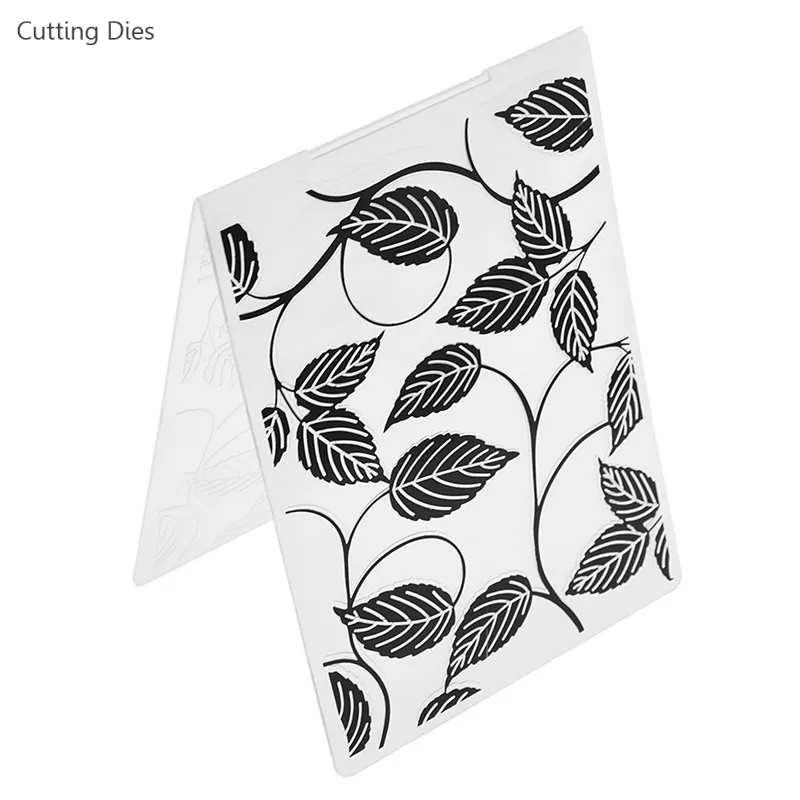 

Leaves Branches Embossing Folder Plastic Template For Scrapbook DIY Handmade Scrapbooking Album Cards Making Tool Gifts