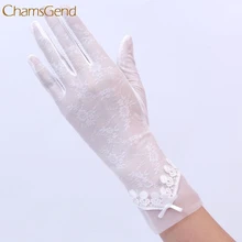 Новое поступление женской красоты uv-доказательство перчатки кружевные перчатки Авг 9