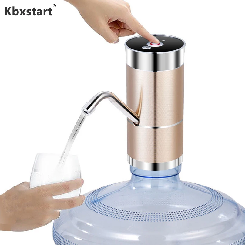 

Dual Motor Electric Water Dispenser Pump USB Charge Touch Screen 0.8L Fixed Water Quantity for 5L 10L 15L Drink Bottles