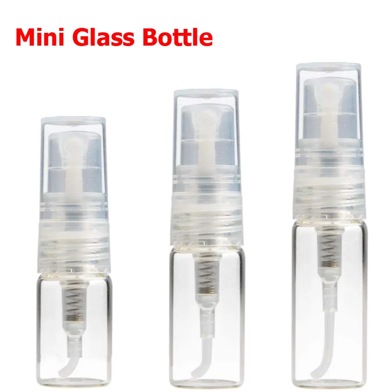 

5pcs 2ml 3ml 5ml Glass Mini Portable Spray Bottle Empty Perfume Glass Bottles Refillable Perfume Atomizer Travel Accessories