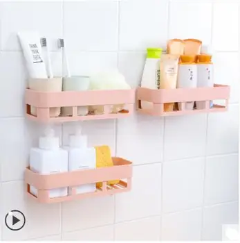 

Cheap bathroom rack wall hanging bathroom wall-mounted toilet storage rack suction cup wash table free punching supplies