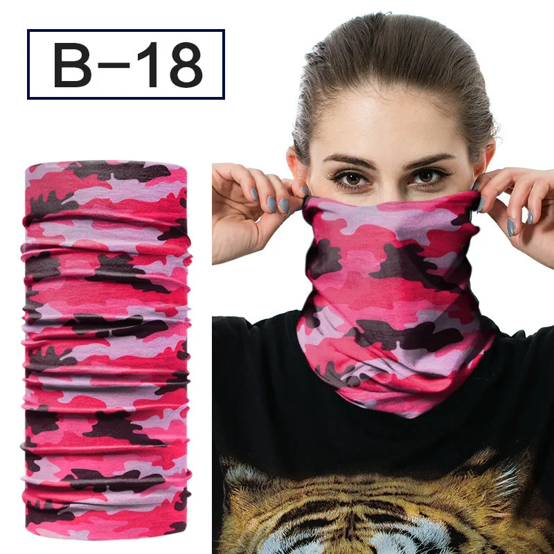 Новинка, байкерские камуфляжные банданы, шарф, бесшовная бандана шарф, магический, на голову, на шею, маска для лица - Цвет: B-18