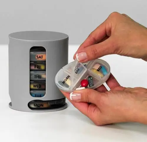 

New 7 Days Pill Organizer Pro Storage Case Compact Organize Mini Pills Storage Box Convenient Medicine Storage Box Pill