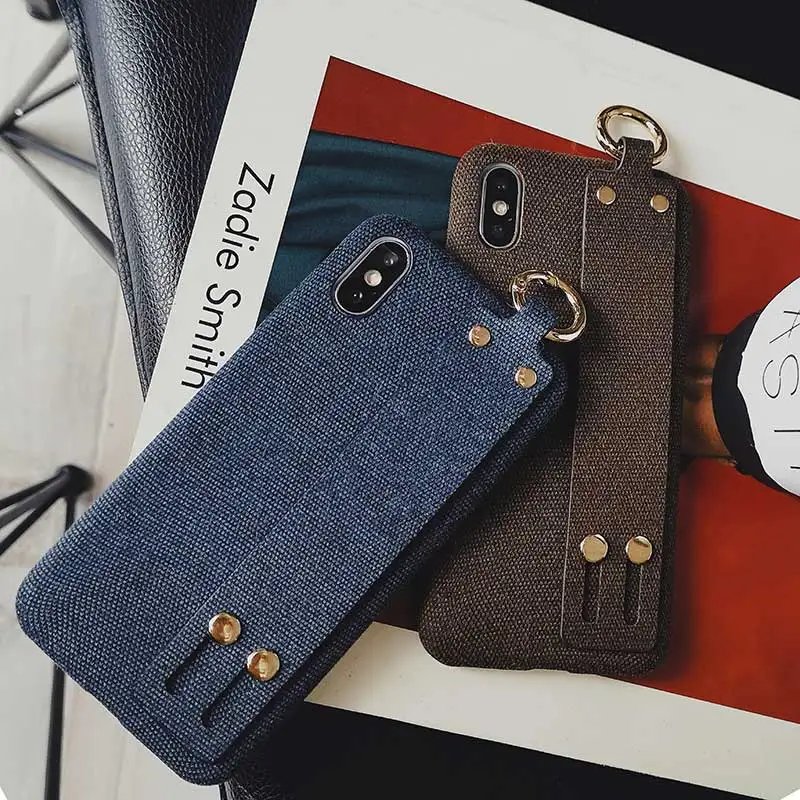 Чехол Boucho для iPhone XS Max XR X тканевые текстурные чехлы телефонов 6 6s 7 8 Plus мягкий чехол