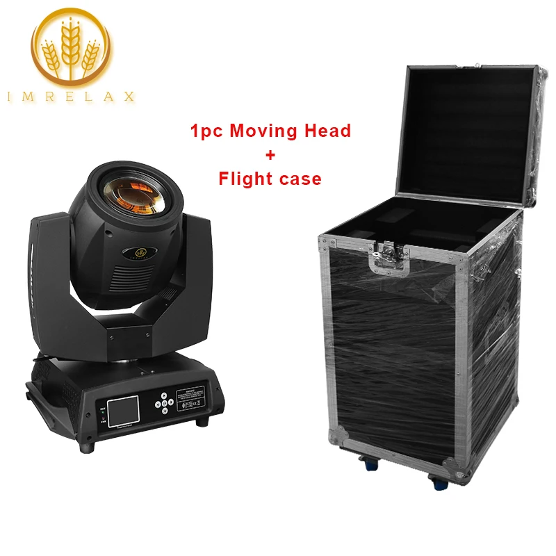 

IMRELAX Hot Sale Double Prism Sharpy Beam 230W 7R Stage Moving Head Light With G-clamp Base Fast Silent DJ Stage Beam Light