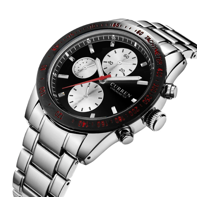 

CURREN Mens Watches Top Brand Luxury Full Steel Clock Sport Quartz Watch Men Casual Business Waterproof Watch Relogio Masculino