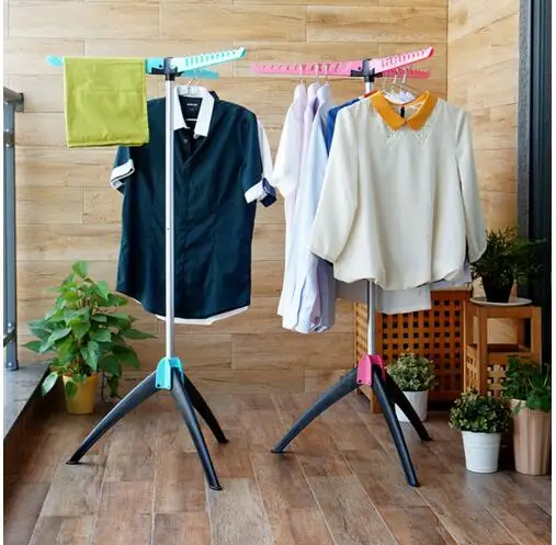

Triangular balcony sundry folding clothes rack home indoor and outdoor simple hotel travel to the floor activities cool laundry