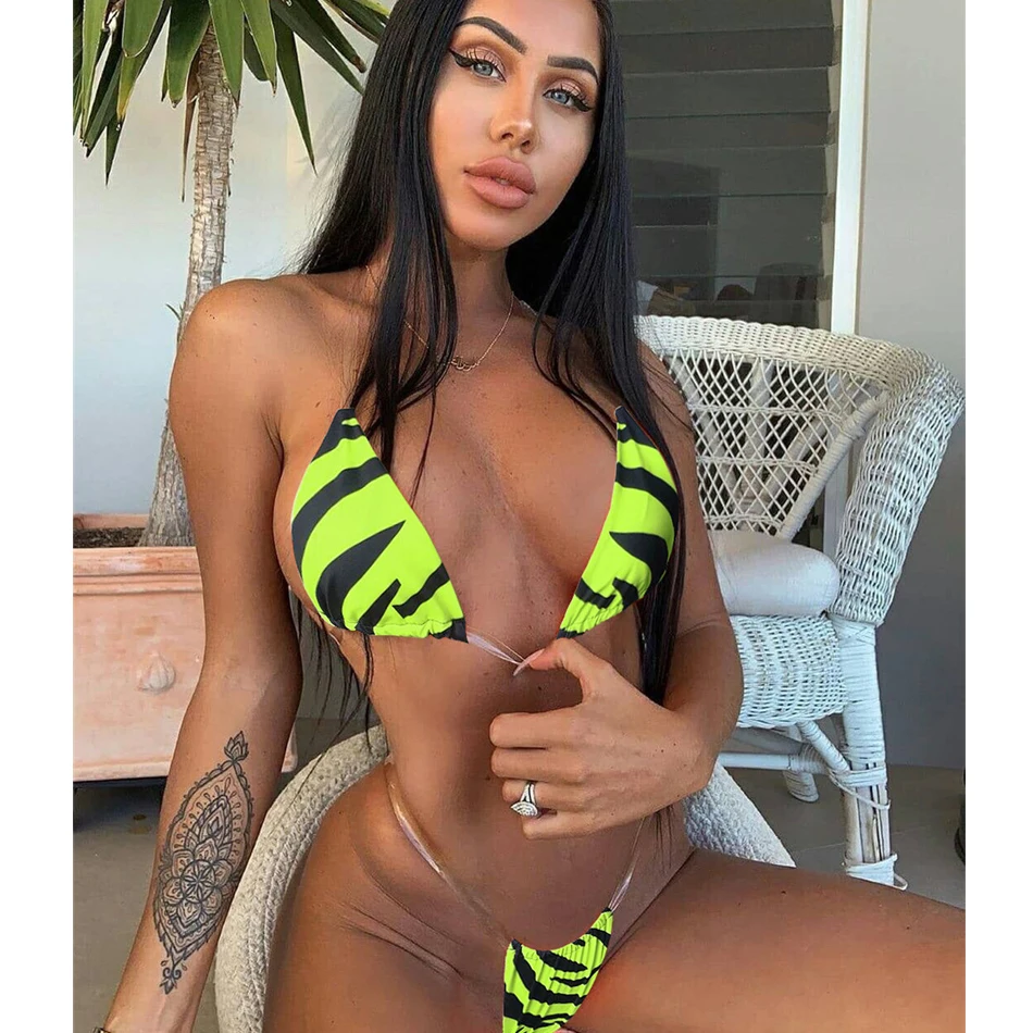 

2019 New Summer Women Solid Bikini Set Push-up UnPadded Bra Swimsuit Swimwear Triangle Bather Suit Swimming Suit biquini