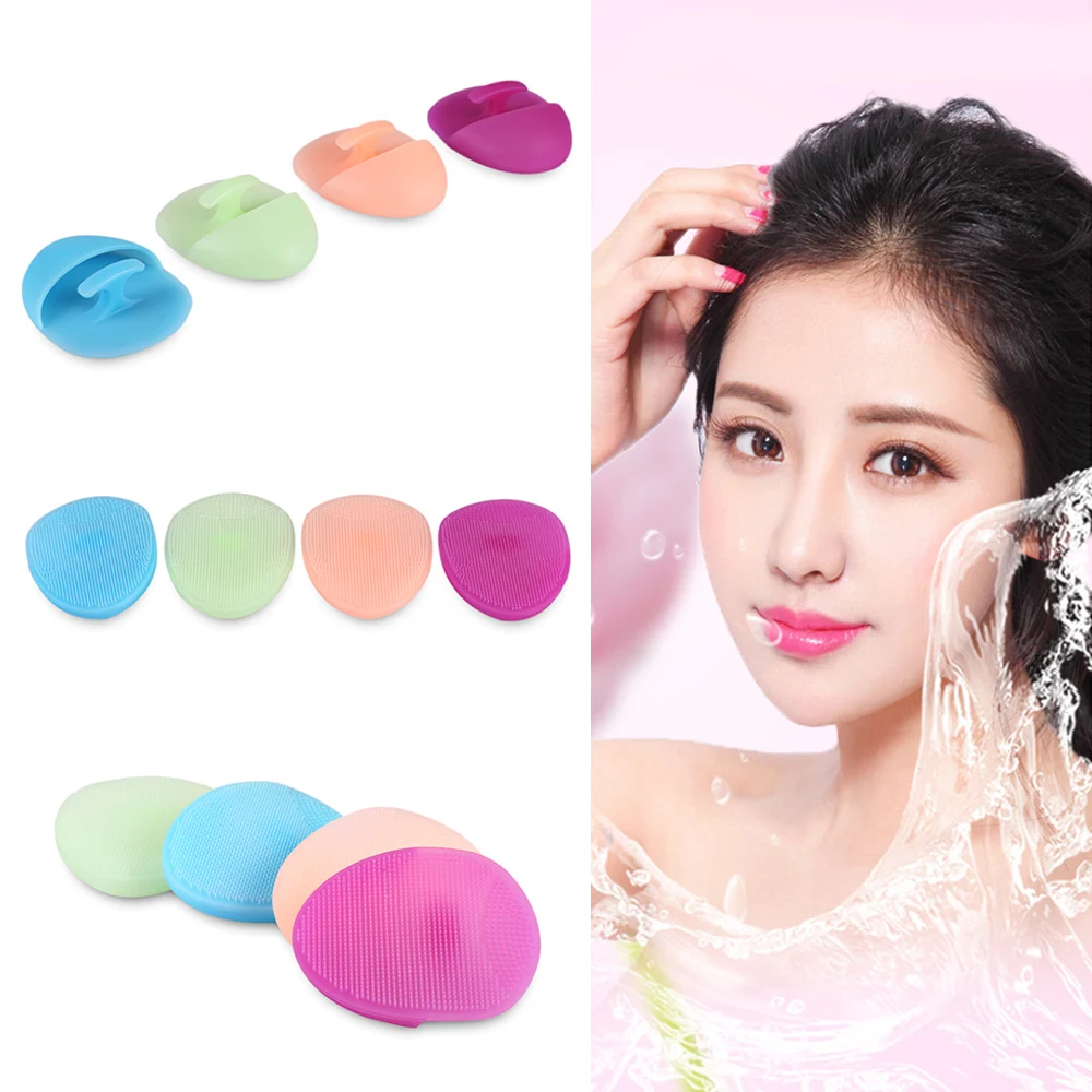 Magic Silicone Soft Facial Cleansing Brush Oval Blackhead Remover Skin