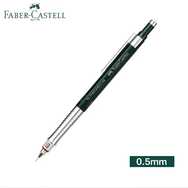 Faber Castell ТЗ тонкой пленки для тонировки автомобилей L составление механический/автоматического карандаша, 0,5/1,0/0,35/0,7 мм; В комплект входит B/2B/HB свинца пополнения чернил - Цвет: 1pc 0.5mm