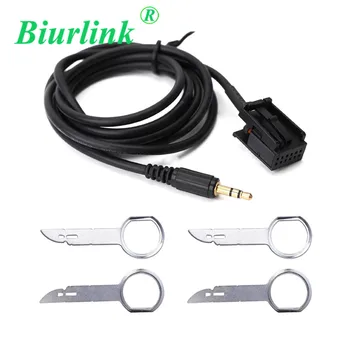 

Biurlink 12Pin AUX IN Audio Cable Adapter with Car Stereo Removal Key Tools for Ford Focus Mondeo 6000 CD