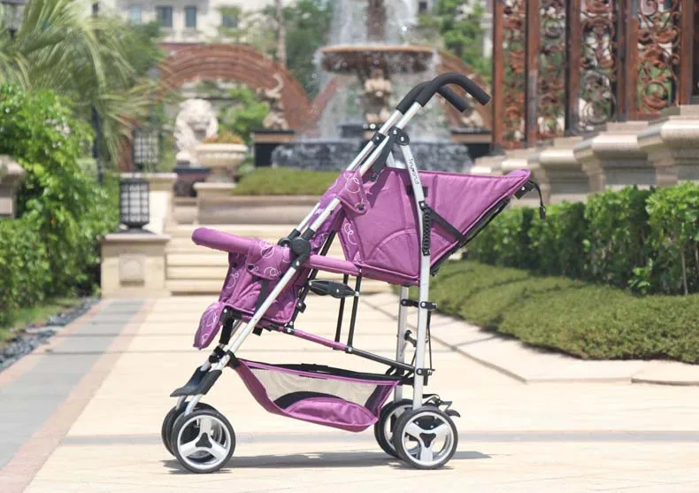 LEYBOLD двойная детская коляска, двойная коляска, переносная складная детская коляска, можно сидеть и лежать, 4 цвета